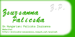 zsuzsanna palicska business card